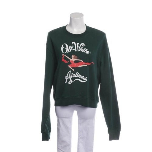 Pre-owned Off-white Sweatshirt In Green