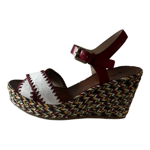 Pre-owned Etro Leather Sandal In Multicolour