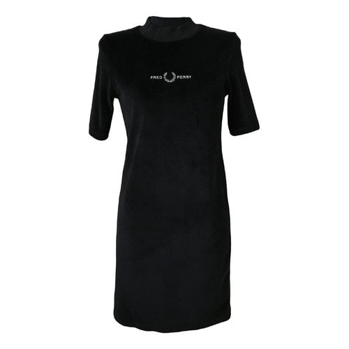 Pre-owned Fred Perry Mid-length Dress In Black