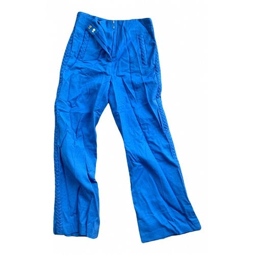 Pre-owned Veronica Beard Trousers In Blue