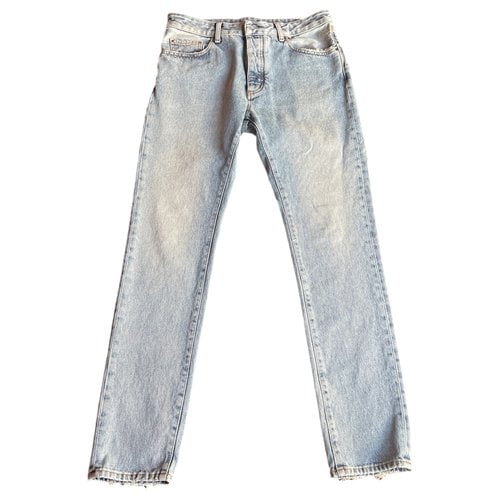 Pre-owned Palm Angels Straight Jeans In Blue