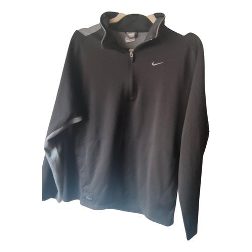 Pre-owned Nike Jersey Top In Black