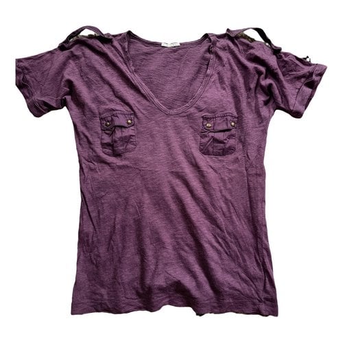 Pre-owned Sandro T-shirt In Purple