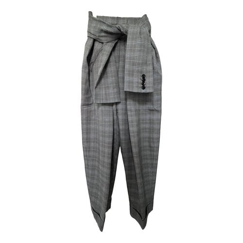 Pre-owned Alexander Wang Carot Pants In Grey