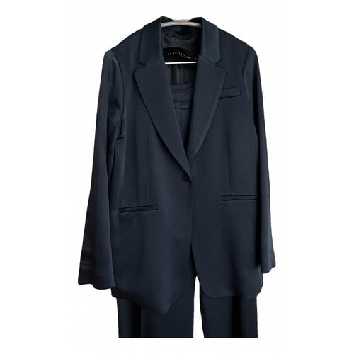 Pre-owned Tara Jarmon Suit Jacket In Blue
