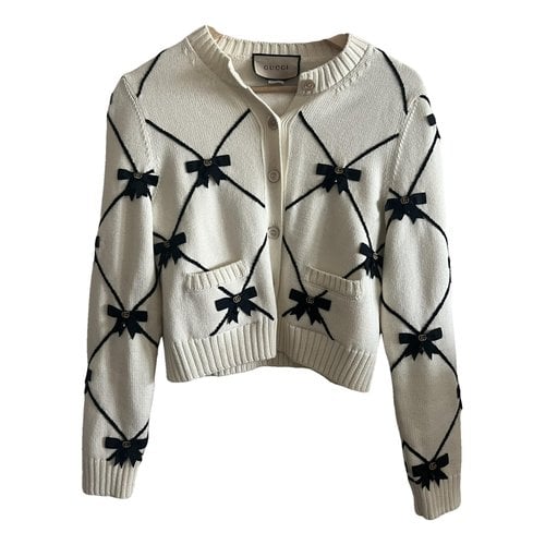Pre-owned Gucci Knitwear In White
