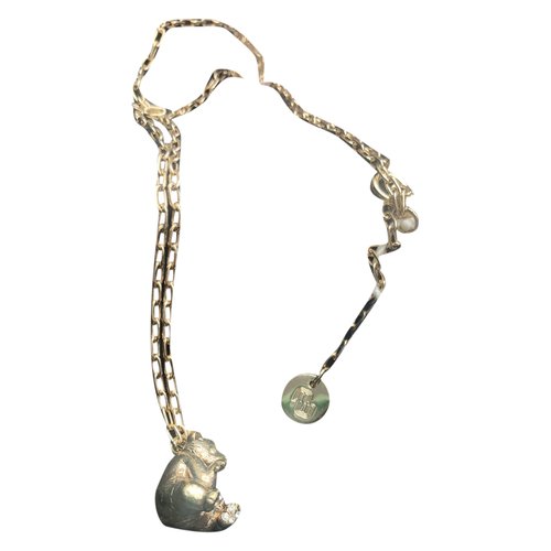 Pre-owned Maje Spring Summer 2021 Necklace In Gold