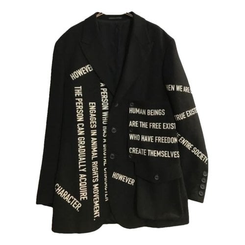 Pre-owned Yohji Yamamoto Wool Knitwear & Sweatshirt In Black