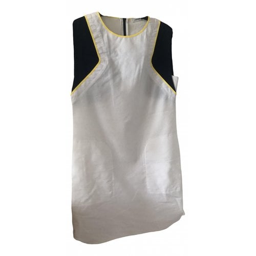 Pre-owned Lacoste Mid-length Dress In White