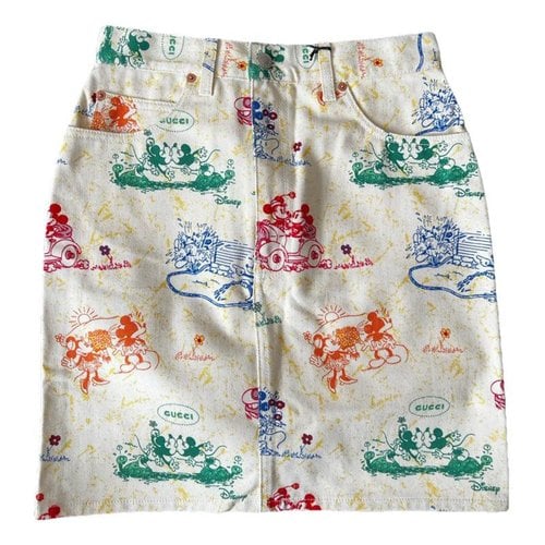 Pre-owned Disney X Gucci Mini Skirt In Multicolour