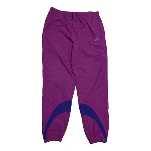 Pre-owned Nike Trousers In Pink
