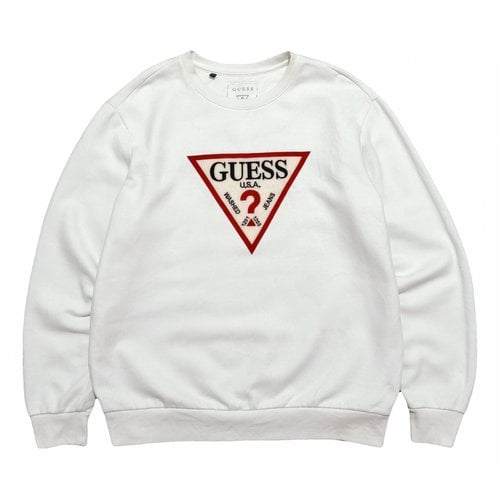 Pre-owned Guess Sweatshirt In White