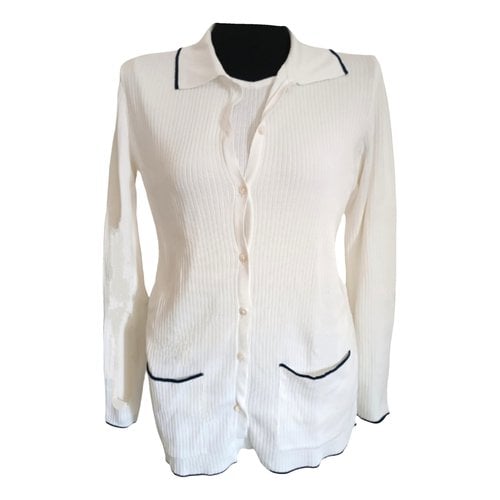 Pre-owned Burberry Cardigan In White