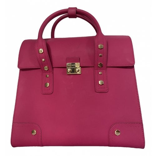 Pre-owned Juicy Couture Leather Tote In Pink