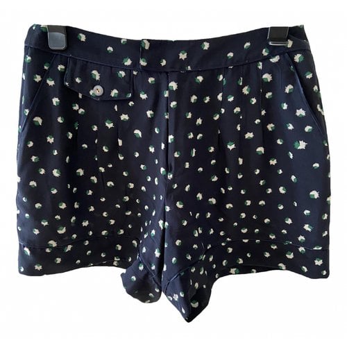 Pre-owned Marc By Marc Jacobs Silk Shorts In Navy