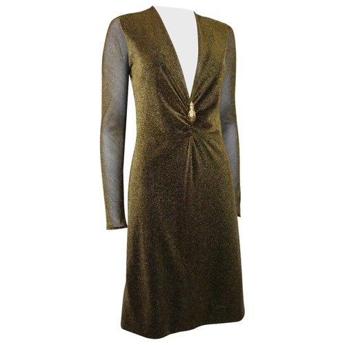 Pre-owned Gucci Mid-length Dress In Brown