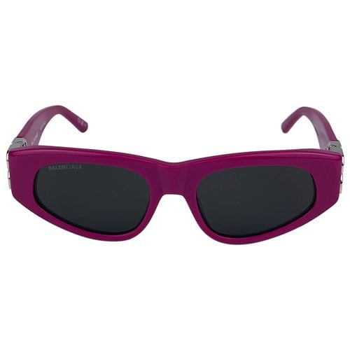 Pre-owned Balenciaga Sunglasses In Purple