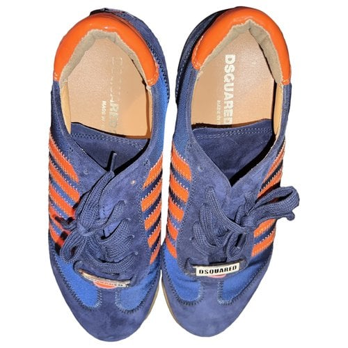 Pre-owned Dsquared2 Lace Ups In Blue