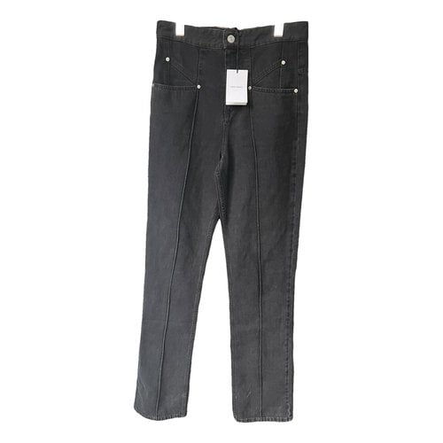 Pre-owned Isabel Marant Straight Jeans In Black