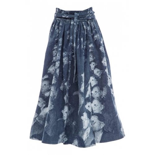 Pre-owned Marc Jacobs Maxi Skirt In Blue