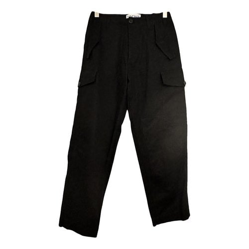 Pre-owned Loewe Trousers In Black