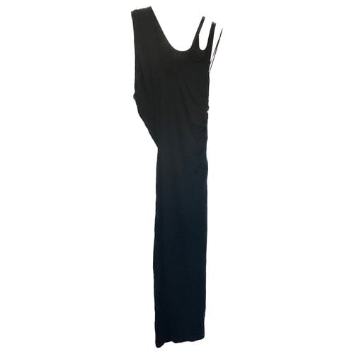 Pre-owned Mugler Mid-length Dress In Black