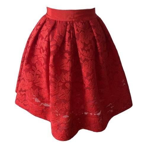 Pre-owned Sandro Mid-length Skirt In Red