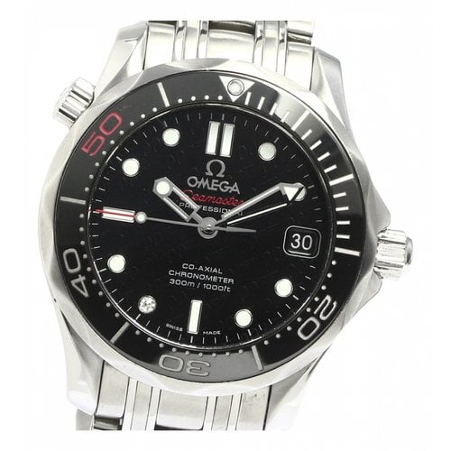 Pre-owned Omega Watch In Black