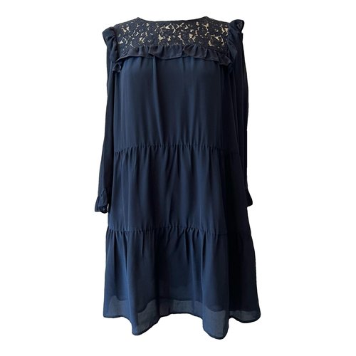 Pre-owned Claudie Pierlot Spring Summer 2019 Mid-length Dress In Blue