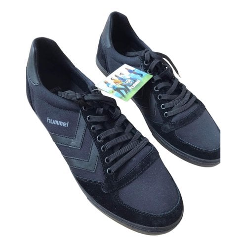 Pre-owned Hummel Low Trainers In Black