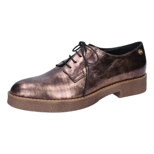 Pre-owned Liujo Leather Lace Ups In Brown