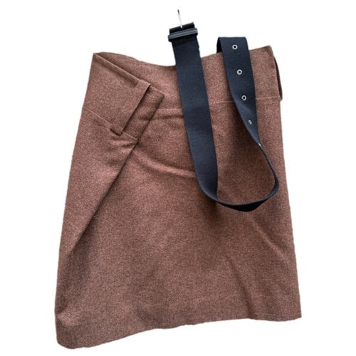 Pre-owned Erika Cavallini Mini Skirt In Brown