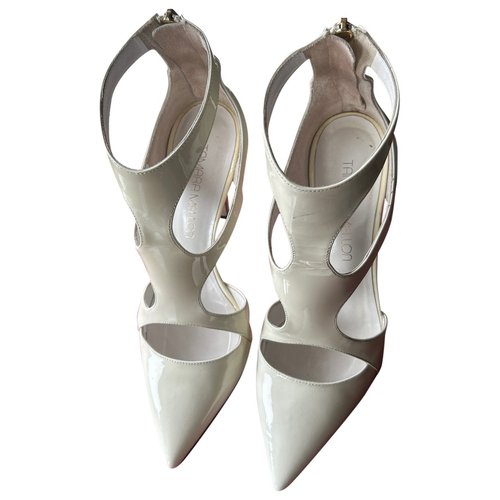 Pre-owned Tamara Mellon Patent Leather Heels In White