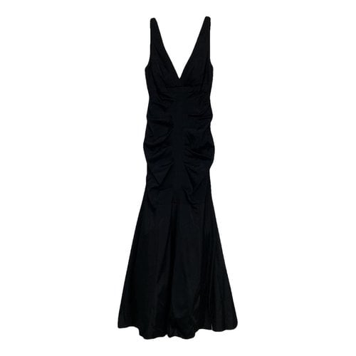 Pre-owned Xscape Maxi Dress In Black