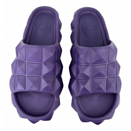Pre-owned Valentino Garavani Sandals In Purple