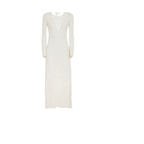 Pre-owned Akep Maxi Dress In White