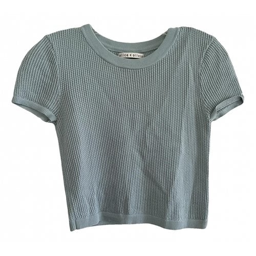 Pre-owned Alice And Olivia Jumper In Green