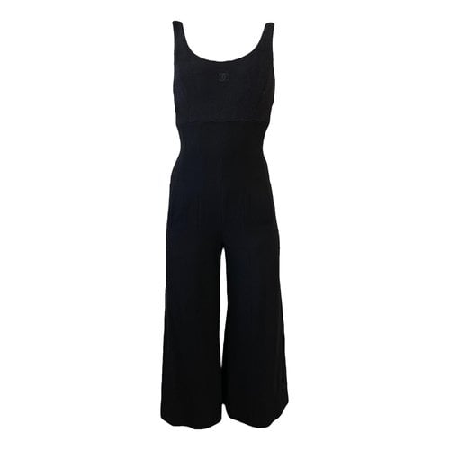 Pre-owned Chanel Wool Jumpsuit In Black