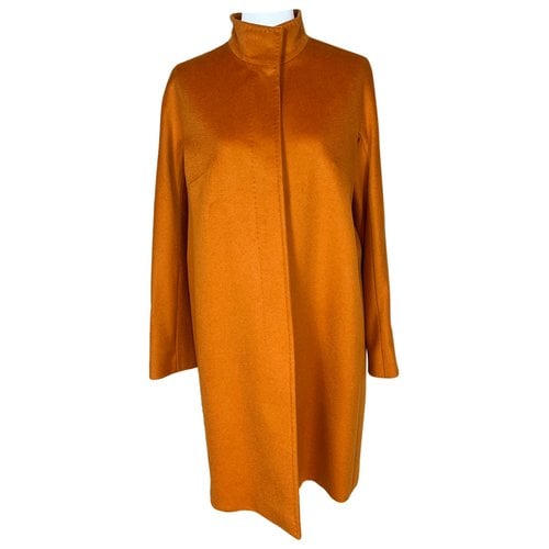 Pre-owned Max Mara Wool Coat In Orange