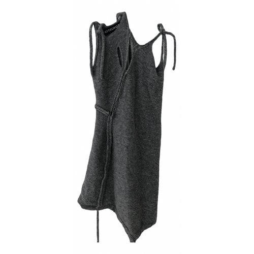 Pre-owned Ottolinger Wool Mini Dress In Grey