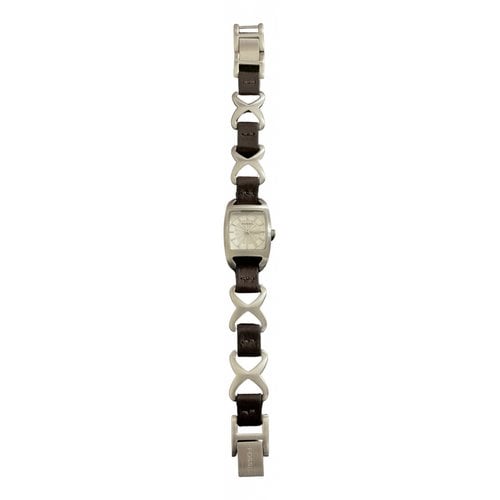Pre-owned Fossil Watch In Brown