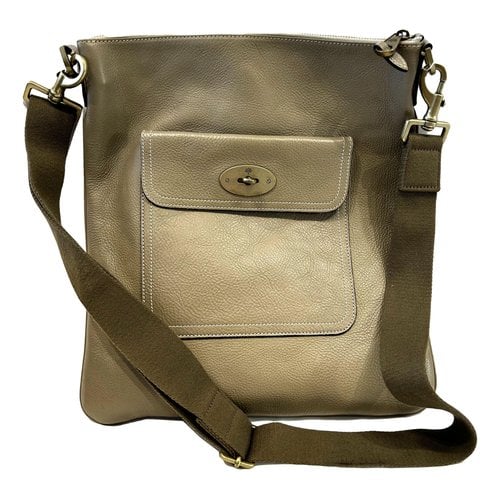 Pre-owned Mulberry Antony Leather Crossbody Bag In Green