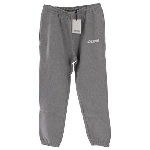 Pre-owned Jacquemus Trousers In Grey