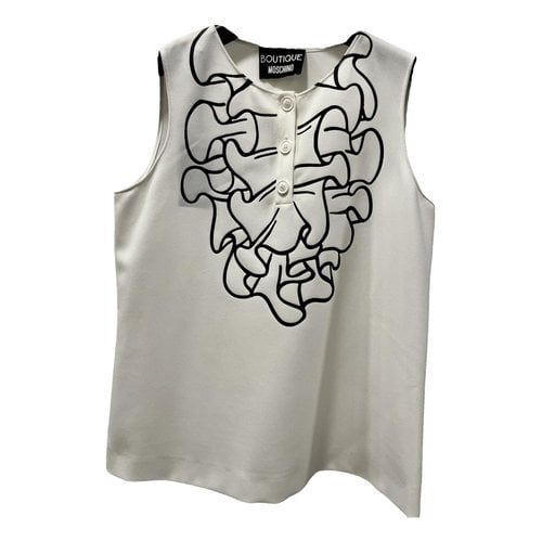 Pre-owned Moschino Vest In White