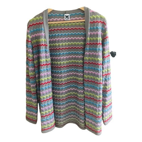 Pre-owned M Missoni Wool Cardigan In Multicolour