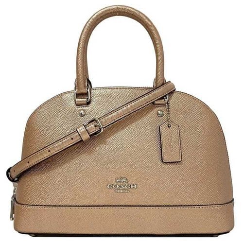 Pre-owned Coach Leather Handbag In Metallic