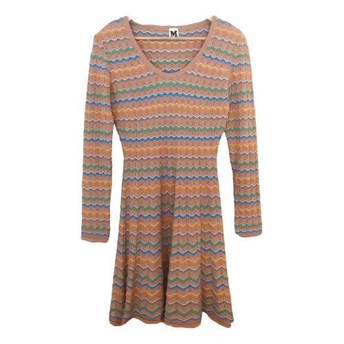 Pre-owned M Missoni Wool Dress In Multicolour