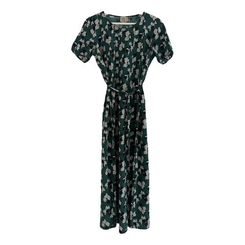 Pre-owned Attic And Barn Silk Maxi Dress In Other