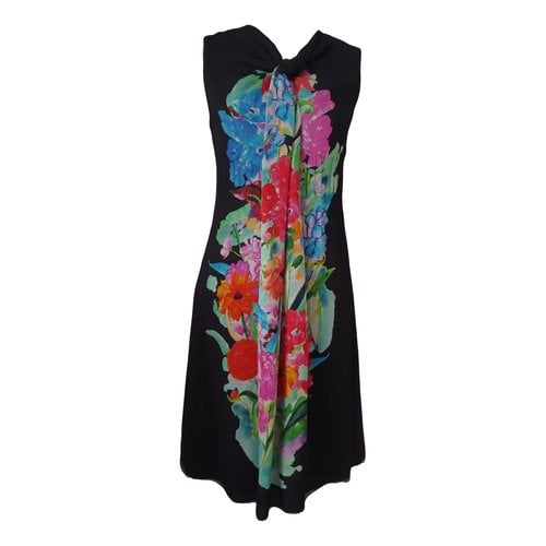 Pre-owned Giorgio Armani Silk Mid-length Dress In Multicolour