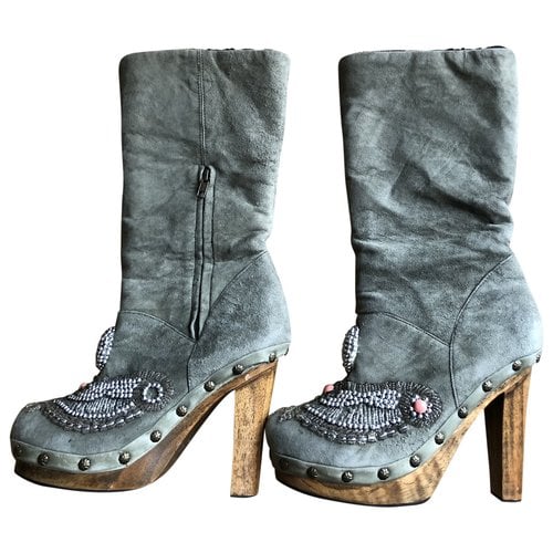 Pre-owned Manoush Snow Boots In Grey
